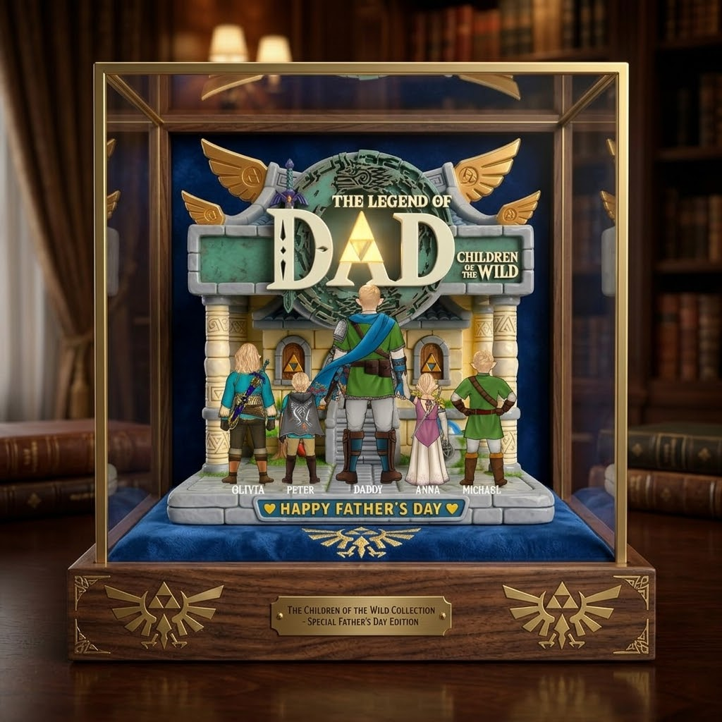 Personalized Acrylic Plaque Gift for Dad - Fantasy Adventure Theme