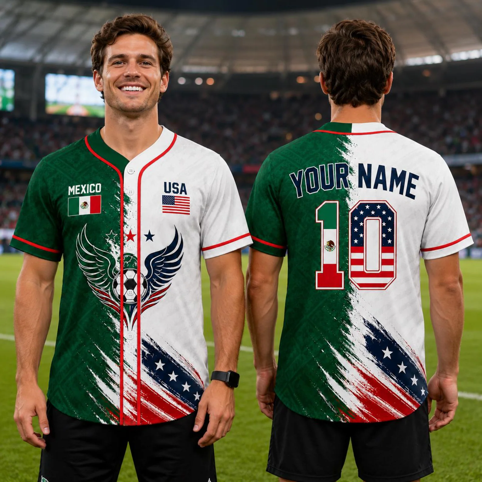 Personalized Baseball Jersey Custom Name for World Cup Soccer Fans