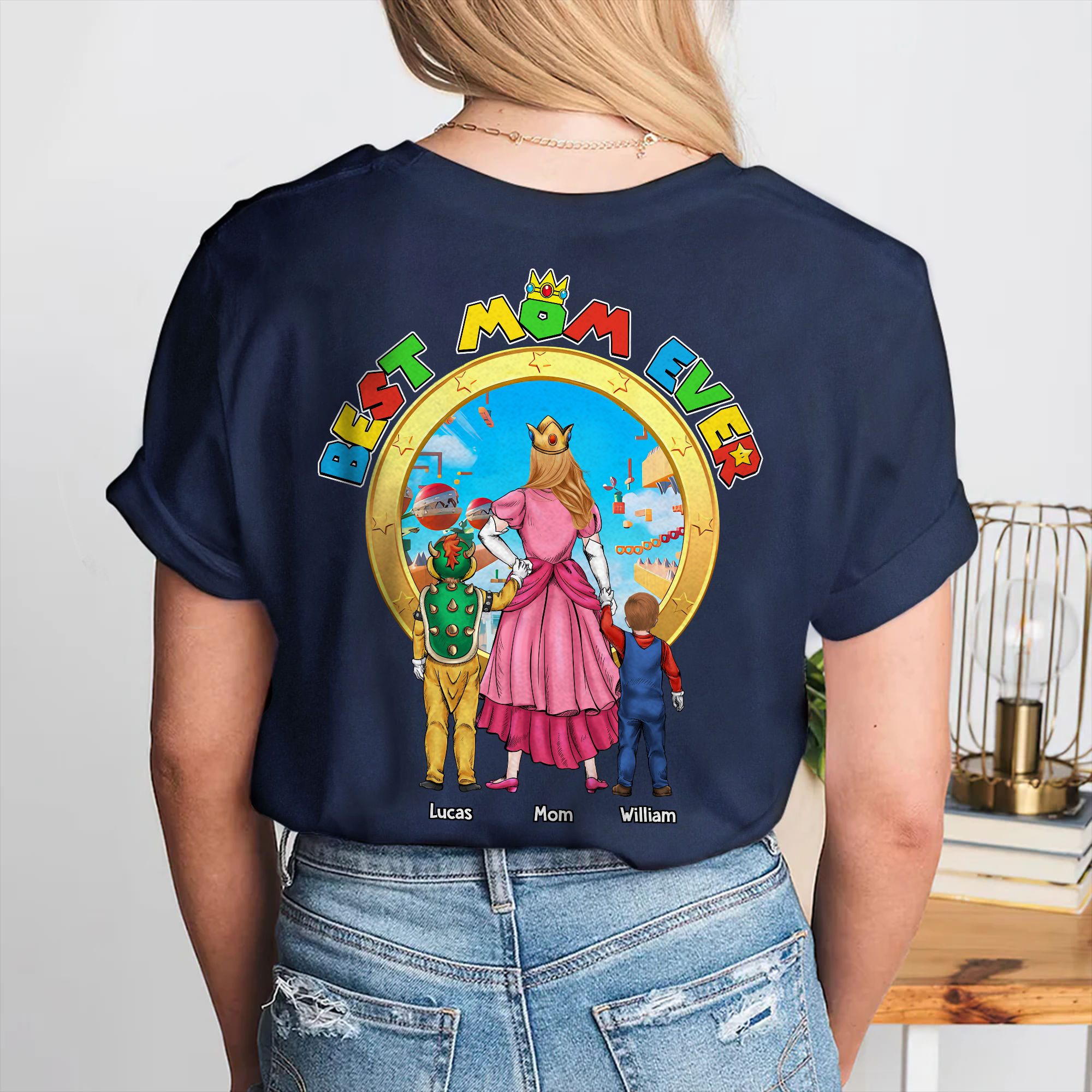 Personalized Gaming T-Shirt Best Mom Ever Gift for Mom