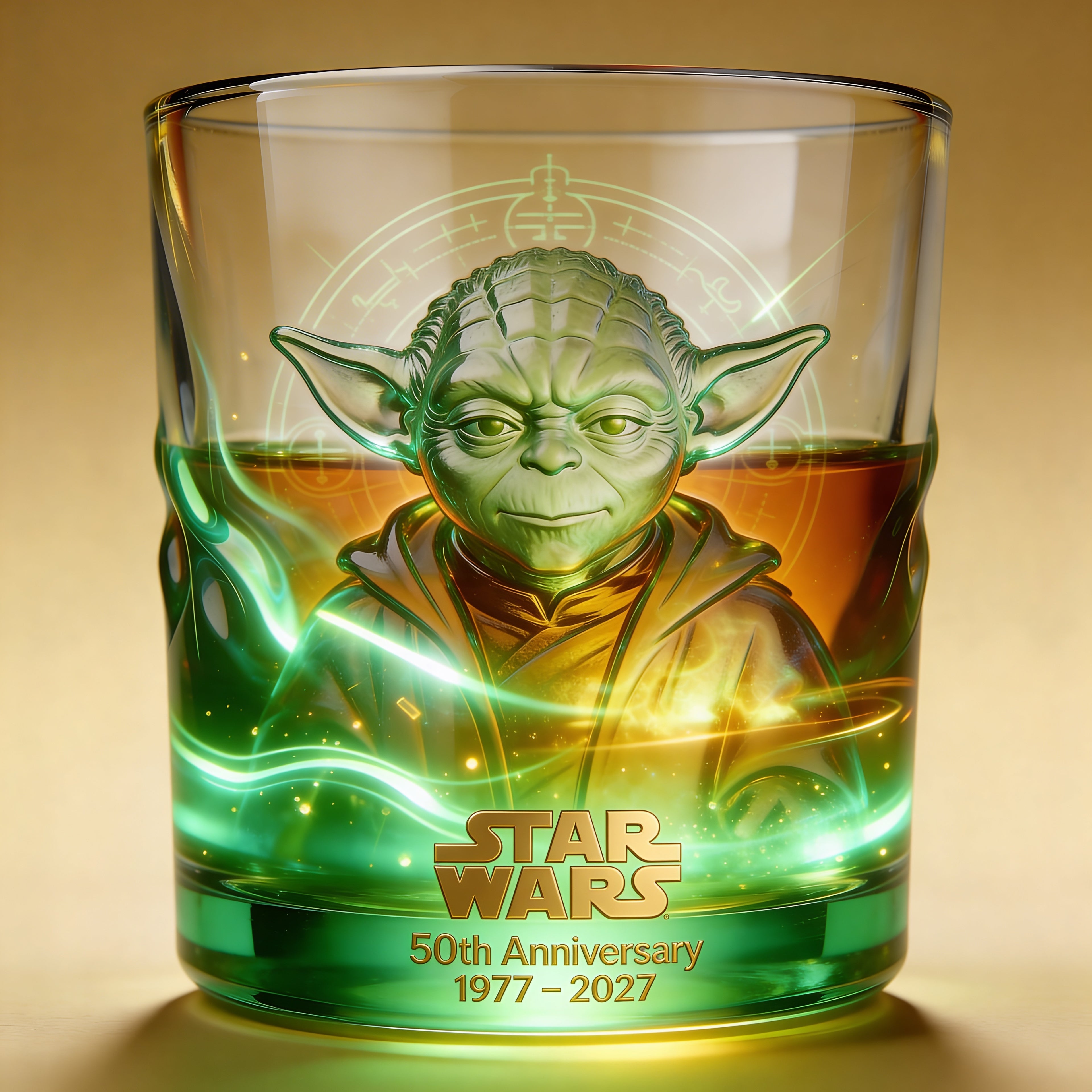 Personalized Whiskey Glass 50th Anniversary Star Wars Gift for Movie Fans