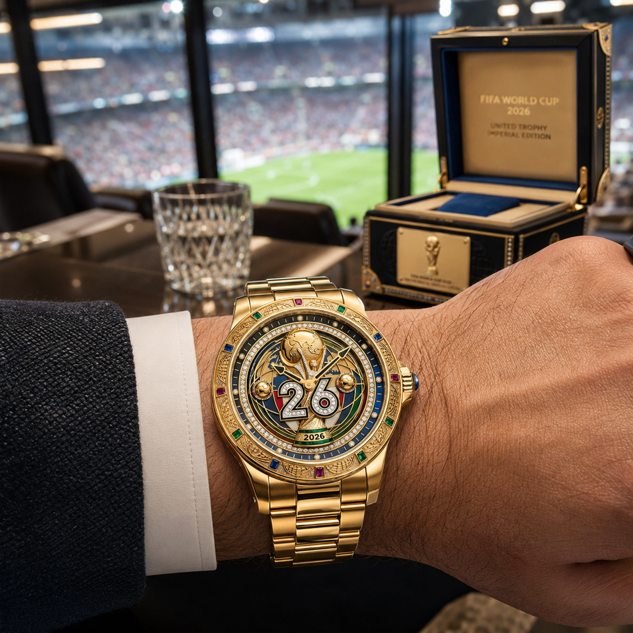 Customized FIFA World Cup 2026 Men's Wrist Watch Gift for Soccer Fans