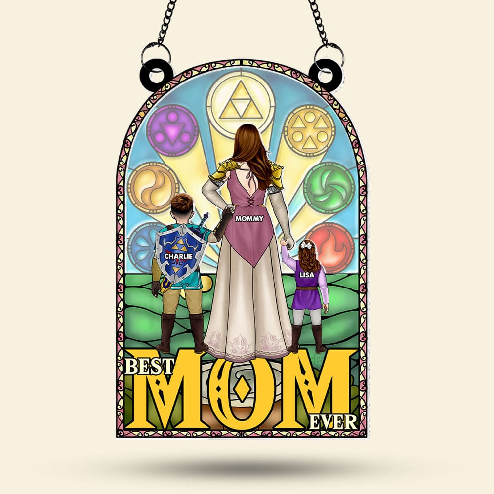 Personalized Zelda Mom Suncatcher Art Gift for Mom | GradoCreations