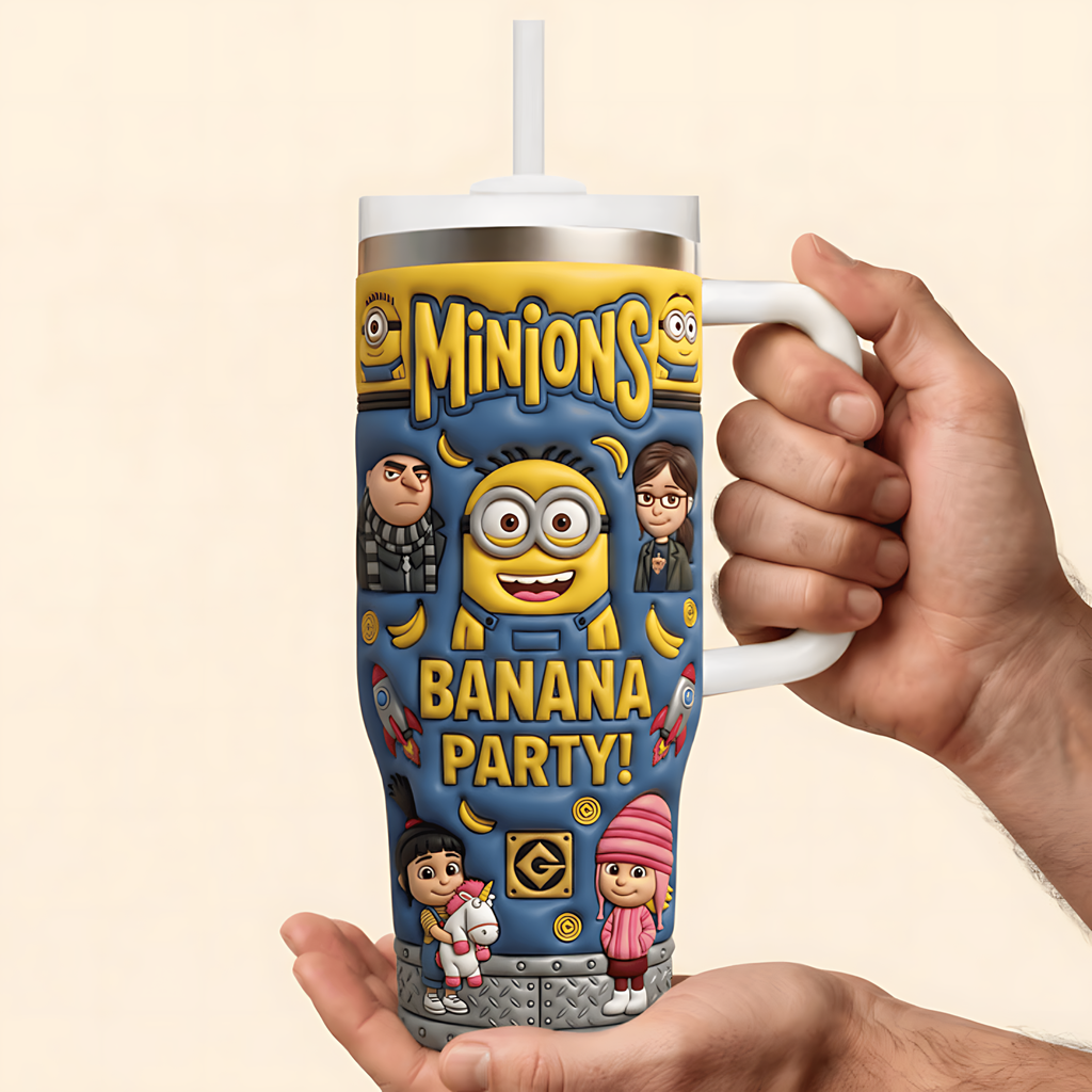 Personalized Minions Banana Party Tumbler for Movie Fans