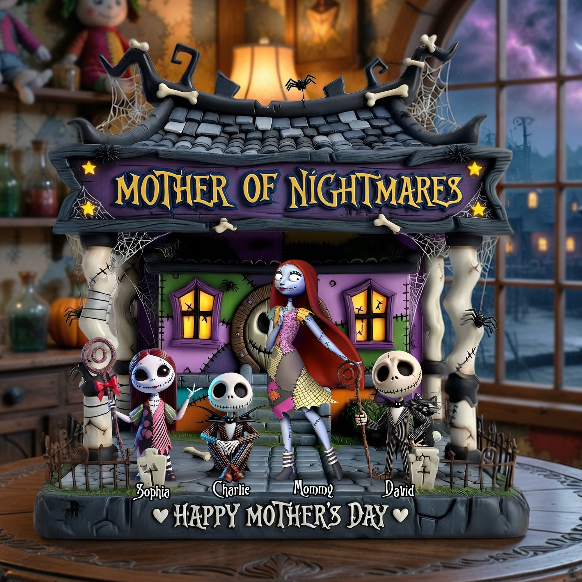 Personalized Spooky Mother Of Nightmares Acrylic Plaque Gift for Mom