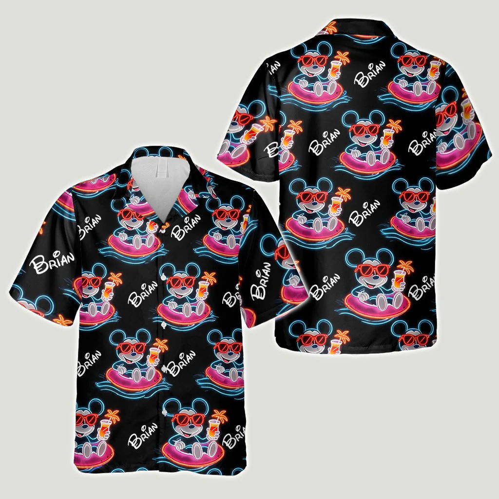 Personalized Hawaiian Shirt with Fun Disney Design for Him Hawaiian Shirt GradoCreations