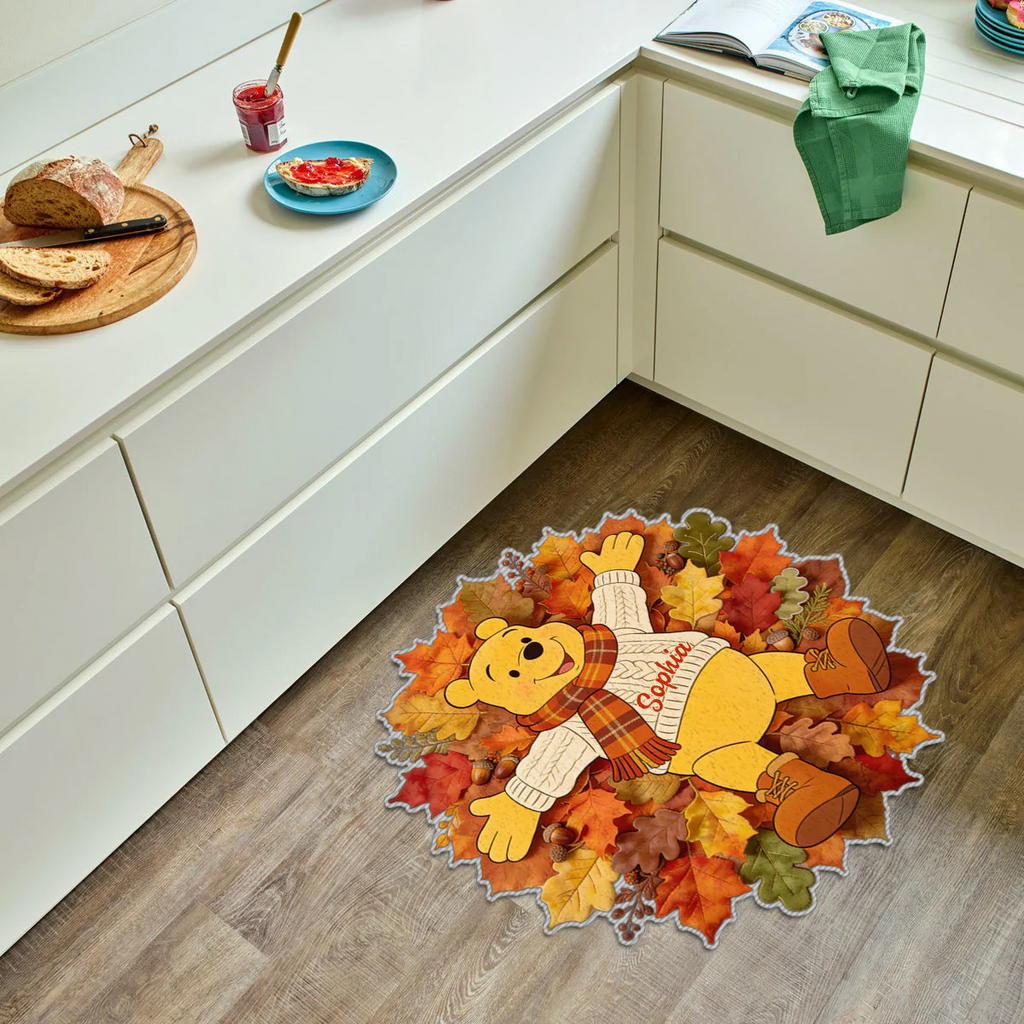 Personalized Honey Bear Shaped Doormat Custom Name Gift for Fall Door Mat GradoCreations