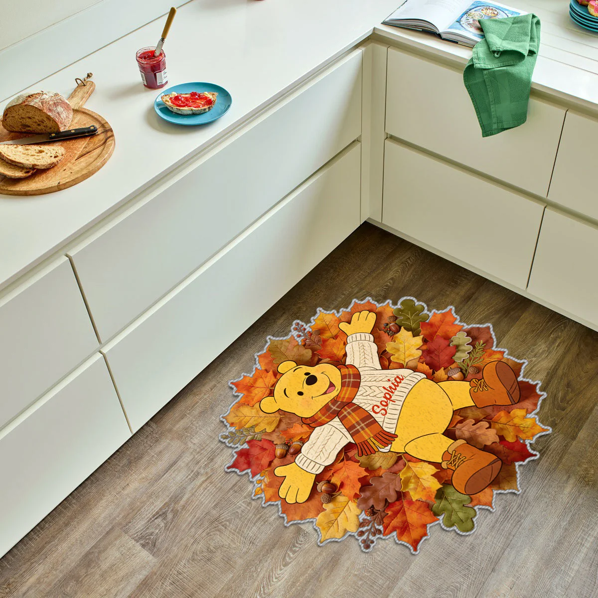 Personalized Honey Bear Shaped Doormat Custom Name Gift for Fall Door Mat GradoCreations