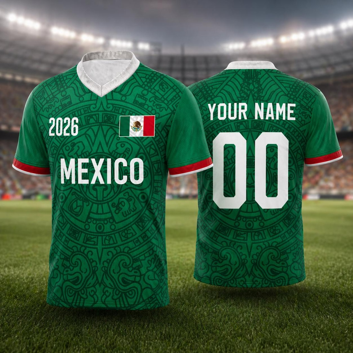 Personalized Mexico Soccer Jersey for 2026 World Cup Gift for Fans