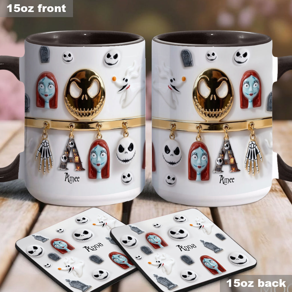 Personalized Spooky Character Mug Custom Name Gift for Movie Fans