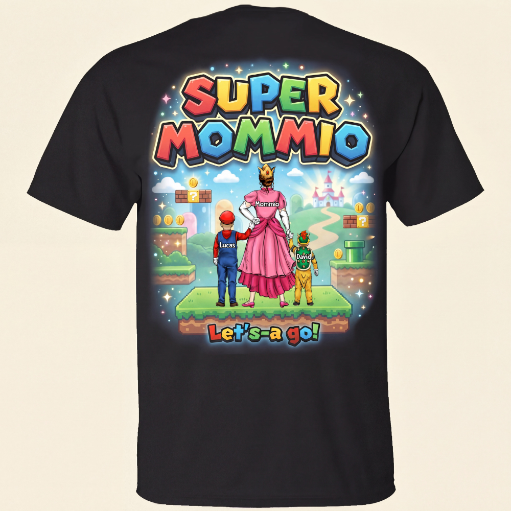 Personalized Super Mom T-Shirt Custom Design Gift for Mom