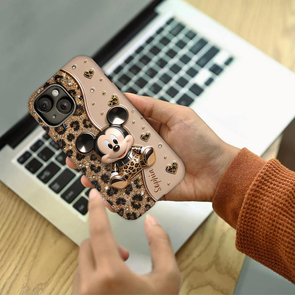 Personalized Mickey Mouse Phone Case Custom Name Gift for Her