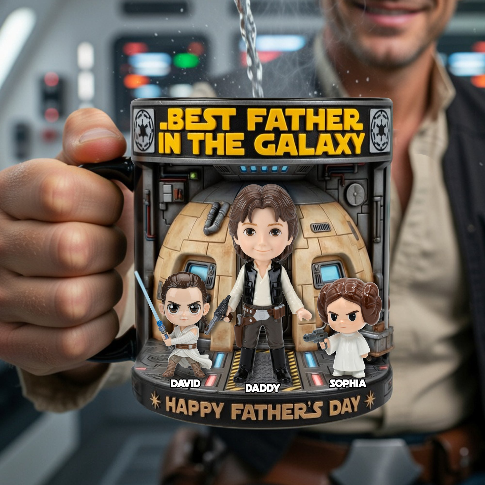 Personalized Color Changing Mug Best Father Gift for Dad Movie Fans Color Changing Mug GradoCreations