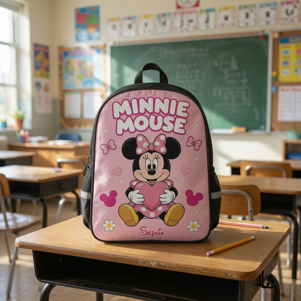 Personalized Minnie Mouse Backpack Set for Girls - Back to School Gift School Backpack GradoCreations