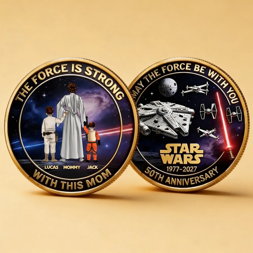 Personalized Star Wars Commemorative Coin Gift for Mom Coin GradoCreations
