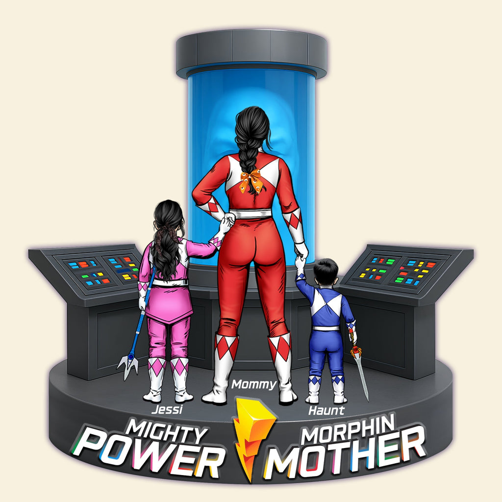 Personalized Mighty Power Mother Acrylic Plaque Gift for Mom Acrylic Plaque GradoCreations
