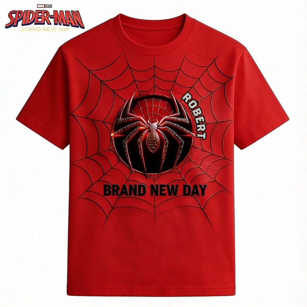 Personalized Red Spider-Man All Over Shirt Gift for Movie Fans AOP Shirt GradoCreations