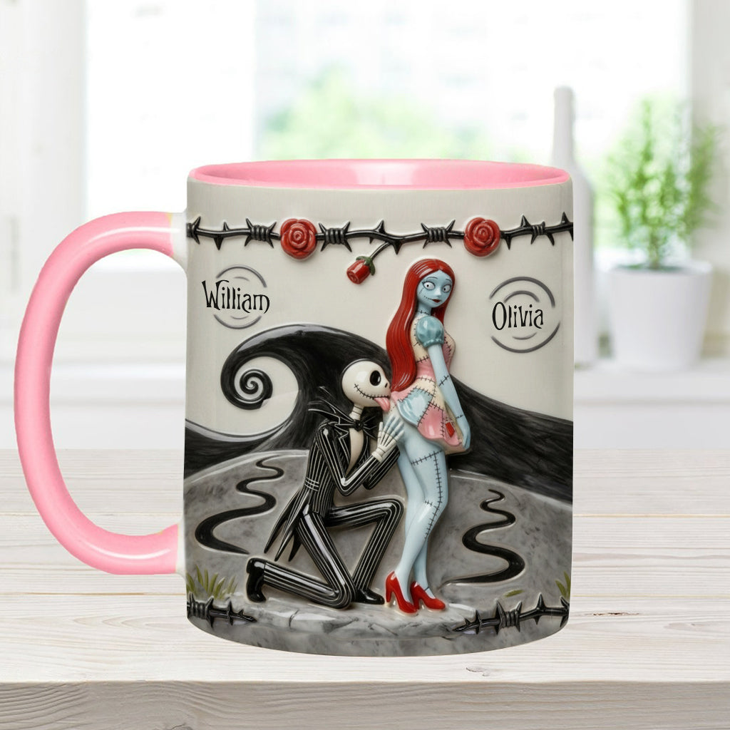 Personalized Accent Mug with I Licked It So It's Mine Design for Couples | Christmas Gift