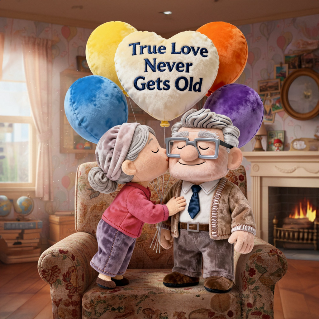 Personalized Heart-Shaped Pillow Custom Name Gift for Couples