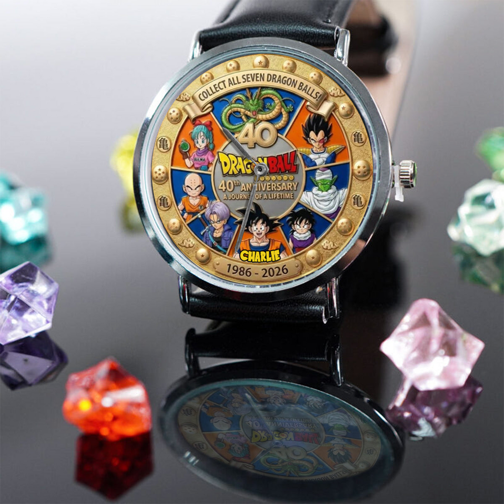 Personalized Dragon Ball 40th Anniversary Watch Gift for Fans