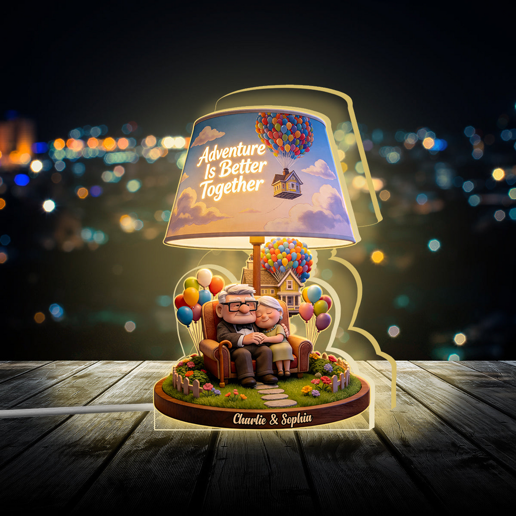 Personalized Adventure Acrylic Light Box Gift for Couples Acrylic Light Box GradoCreations