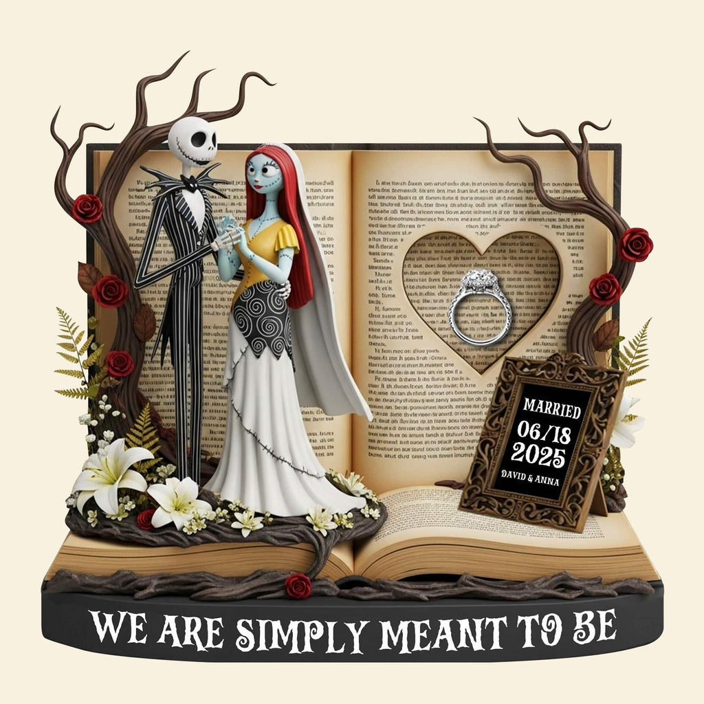 Personalized Acrylic Plaque for Spooky Couple Anniversary Christmas Gift
