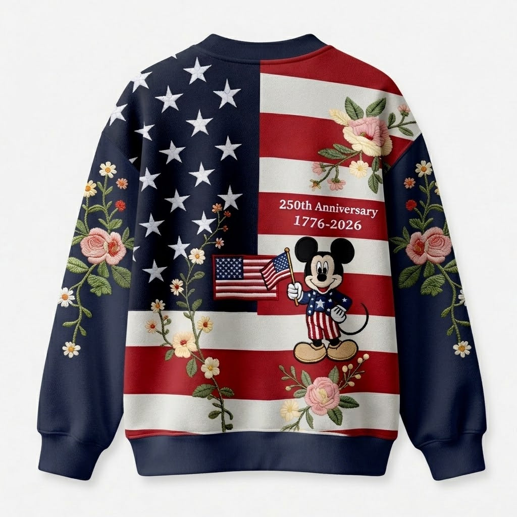 Personalized Independence Day AOP Shirt with Mickey Mouse Gift for Movie Fans