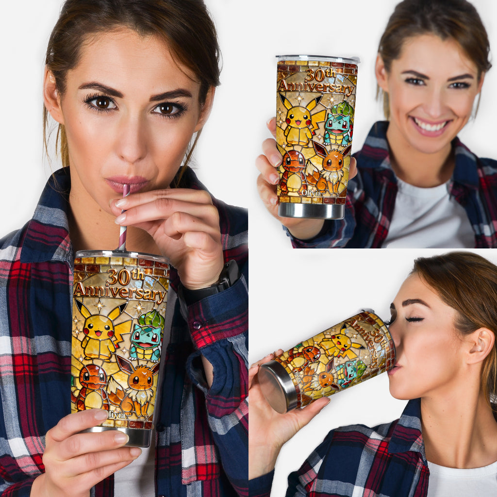 Personalized 30th Anniversary Tumbler Gift for Movie Fans