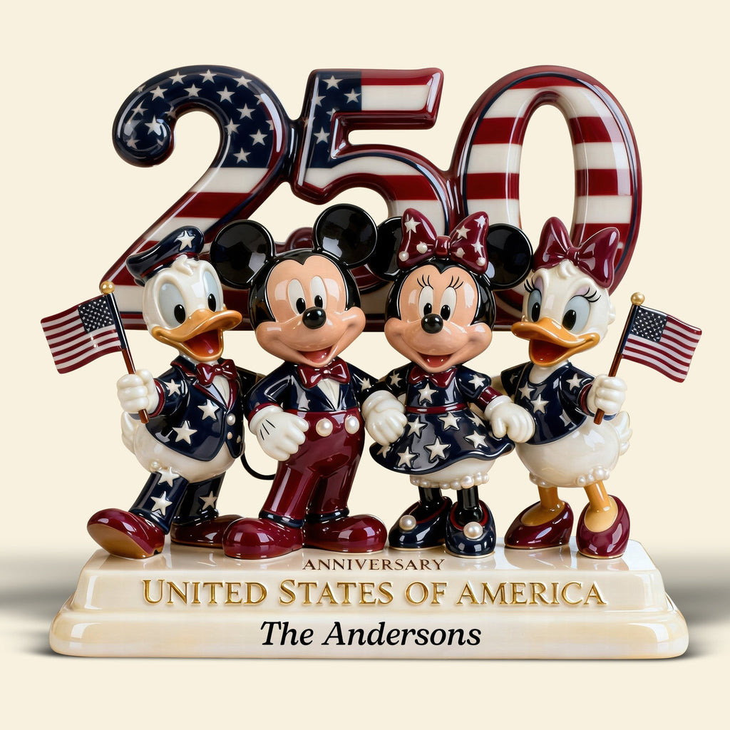 Personalized Acrylic Plaque 250th Anniversary USA Gift Idea