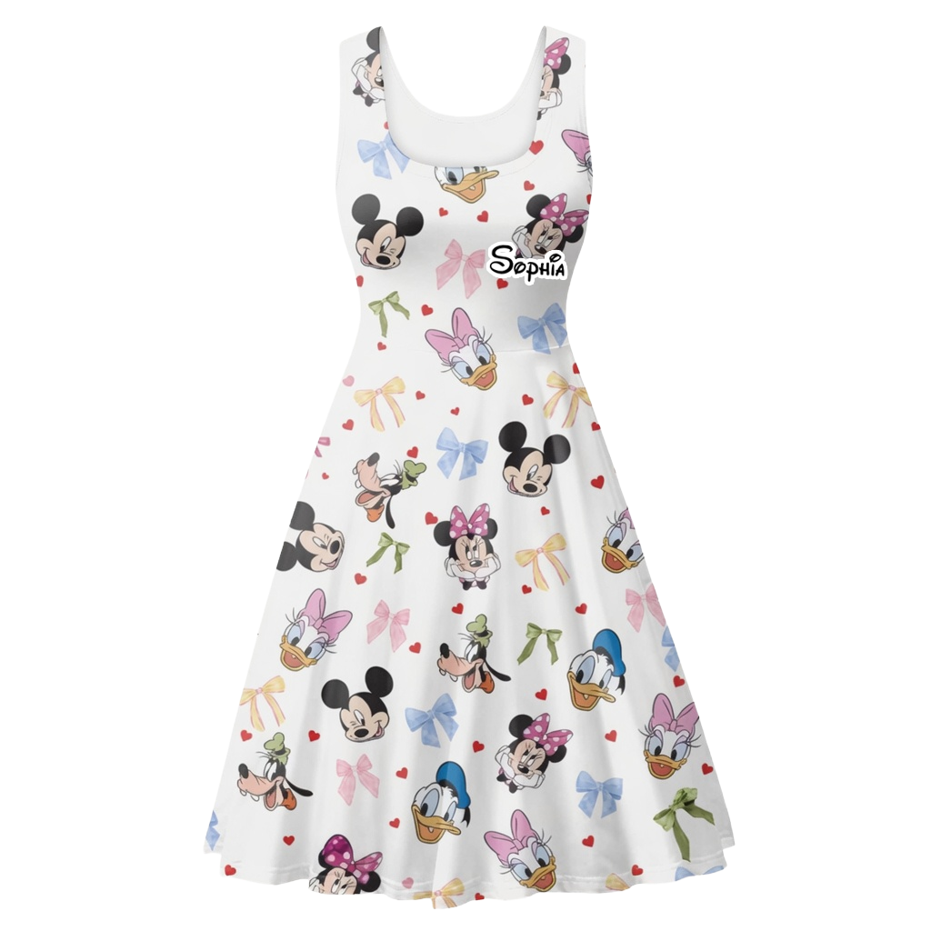 Personalized Magic Mouse Skater Dress Gift for Her - Cozy & Stylish