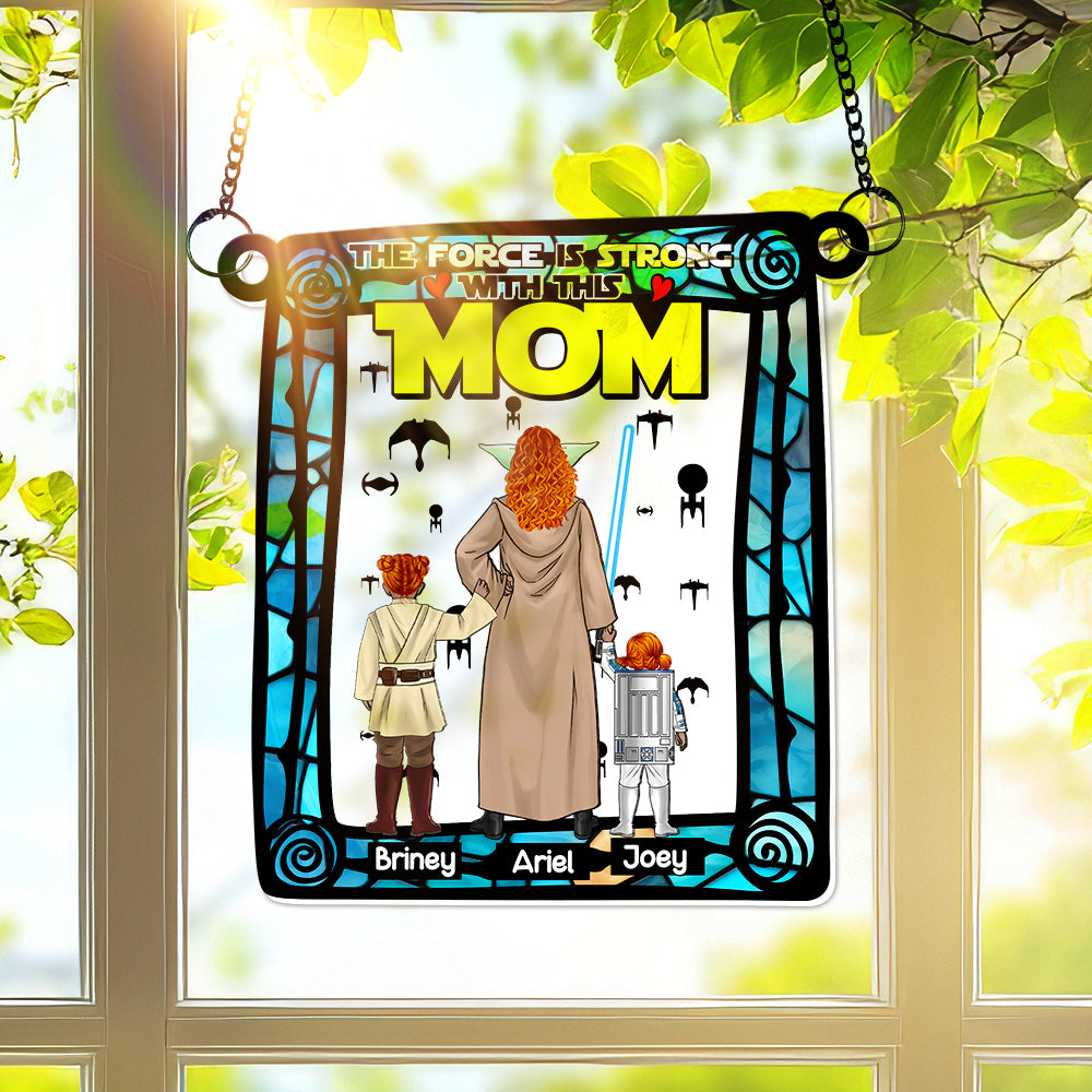 Personalized Mom Suncatcher Window Hanging Decor Gift