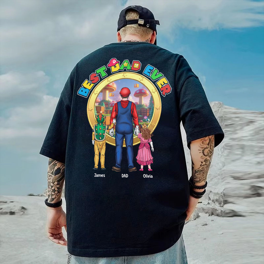 Personalized Super Daddio Shirt Best Dad Ever Gift for Dad
