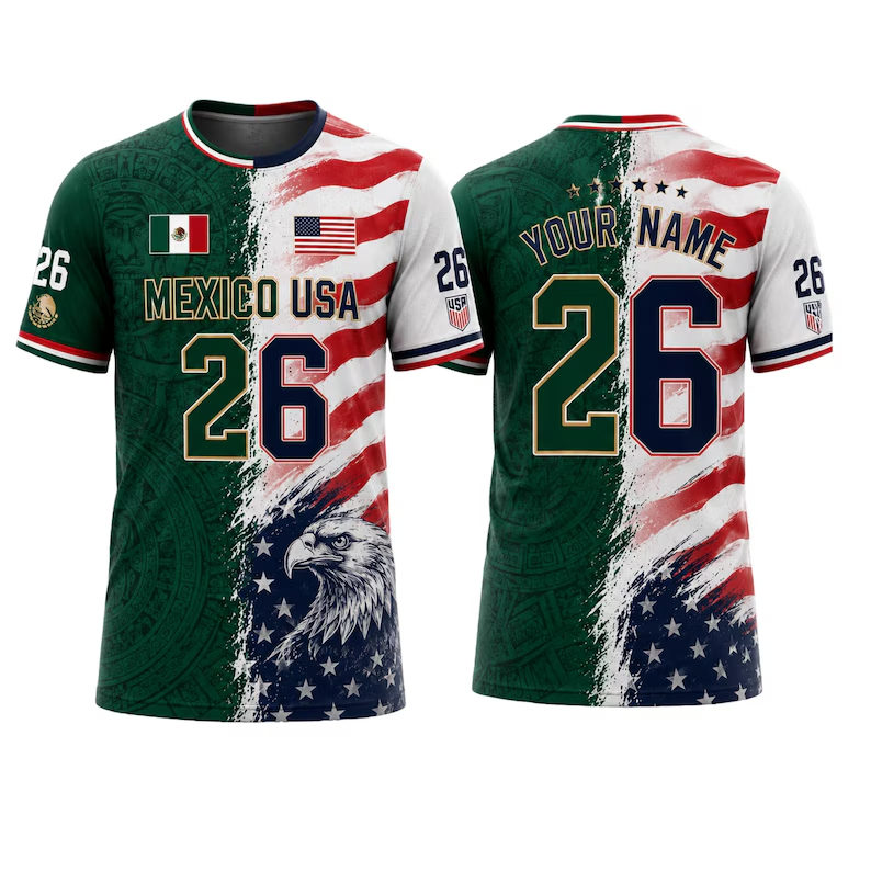 Personalized Soccer Jersey Custom Mexico USA France Argentina Gift for Football Lovers