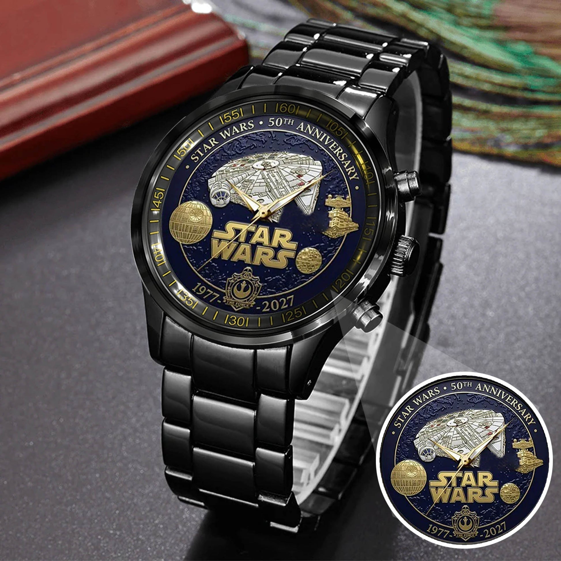 Personalized Star Wars 50th Anniversary Hand Watch Gift for Movie Fans