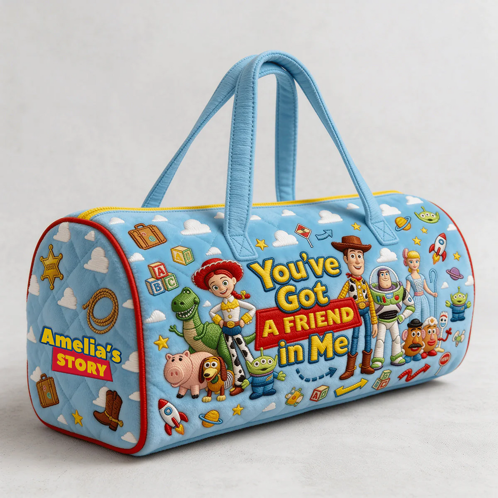 Personalized Quilted Duffle Bag You've Got A Friend In Me Gift for Kids