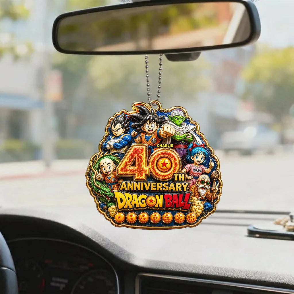 Personalized Acrylic Ornament 40th Anniversary Dragon Ball Gift Ornament GradoCreations