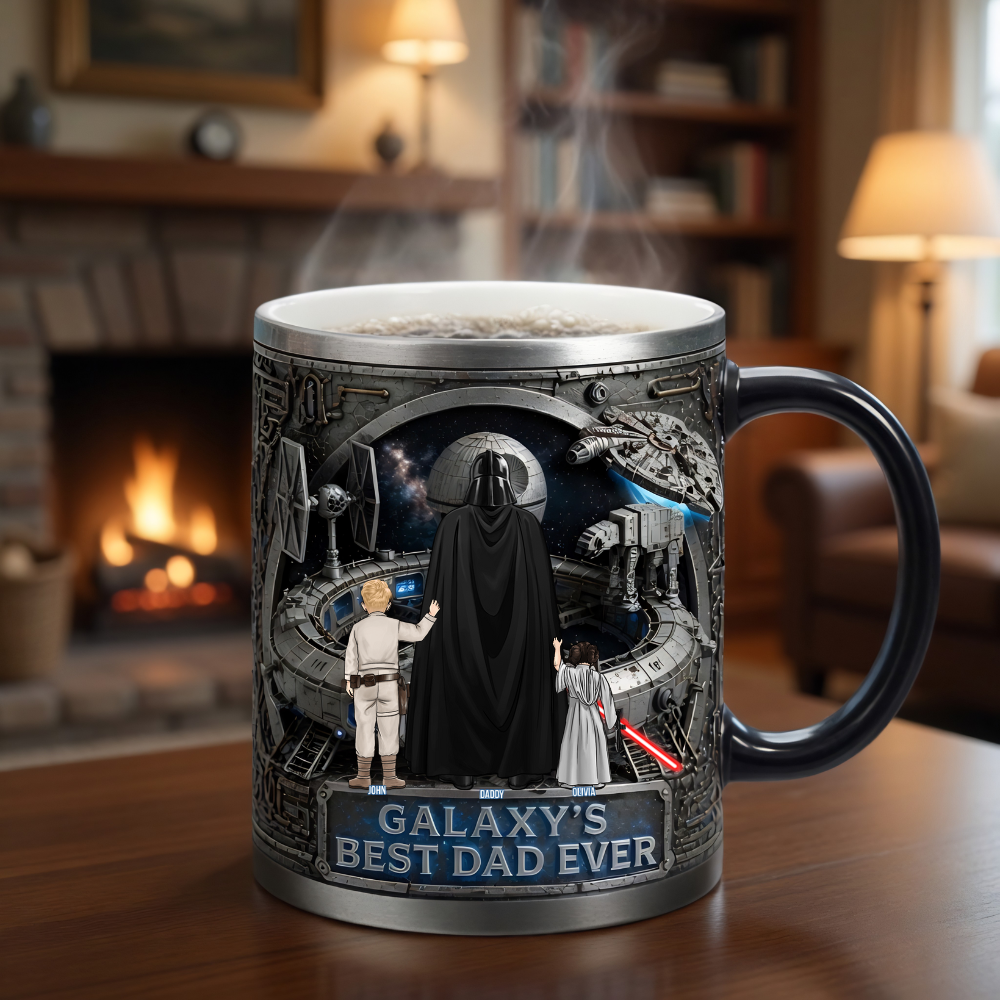 Personalized Galaxy's Best Dad Ever Mug Unique Gift for Dad