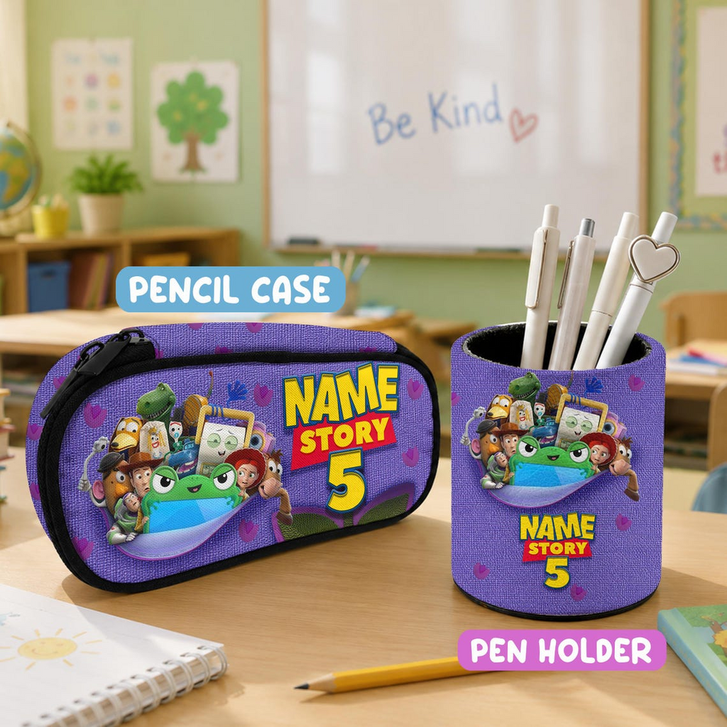 Personalized Toy Story Backpack Lunch Bag Pencil Case Set for Kids