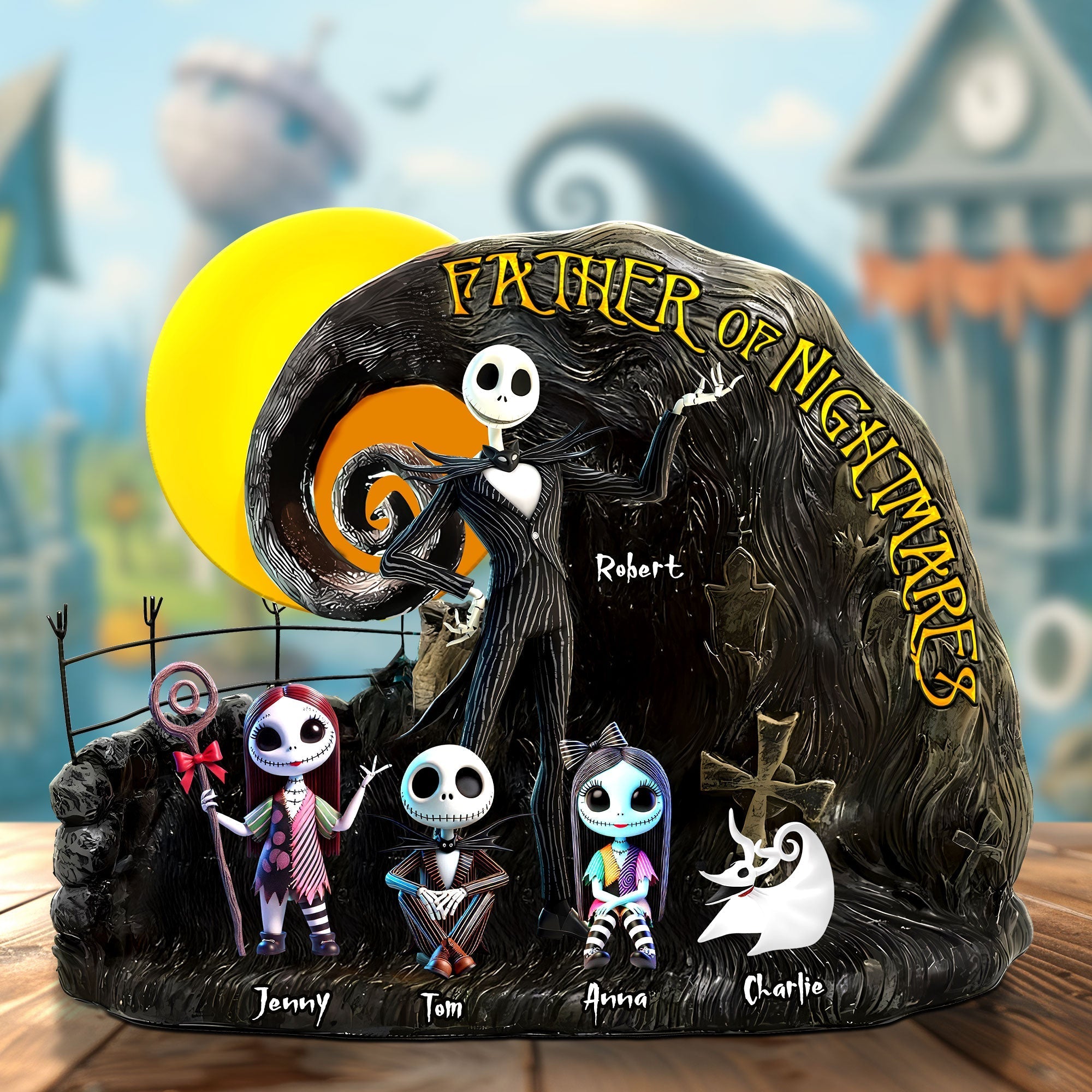 Personalized Family Of Nightmare Acrylic Plaque Halloween & Christmas Gift for Parents