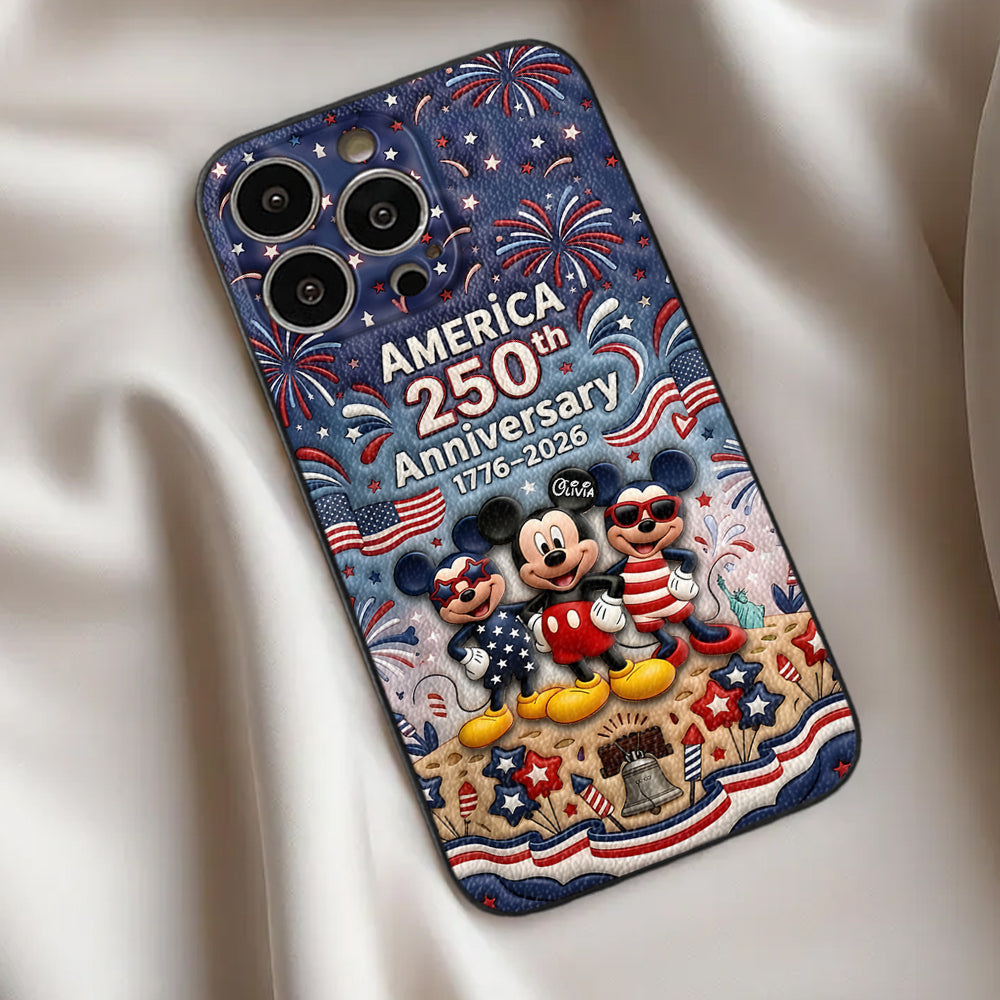 Personalized America 250th Anniversary Phone Case Gift for Patriots