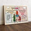 Personalized Super Hero Mom Canvas Poster Gift for Mother's Day