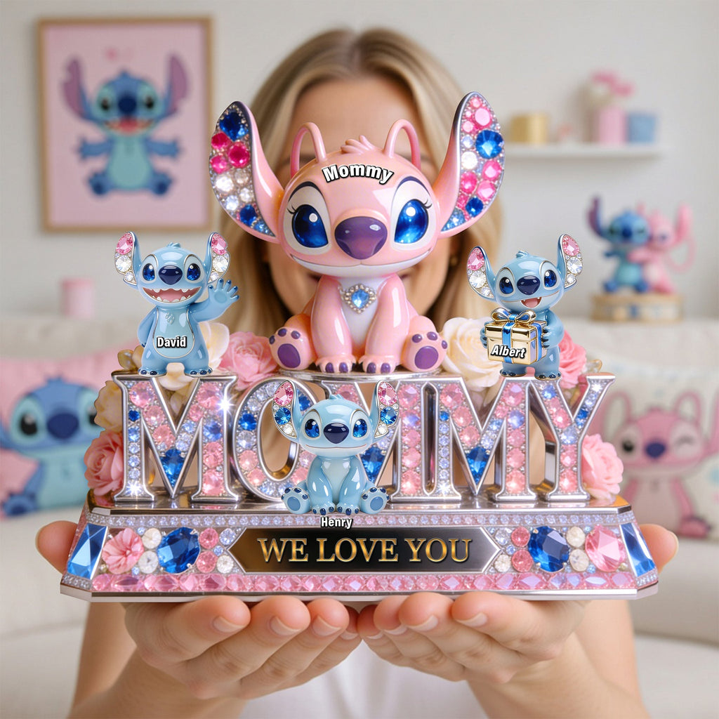 Personalized Acrylic Plaque for Mom with Family Names - Unique Gift for Movie Fans