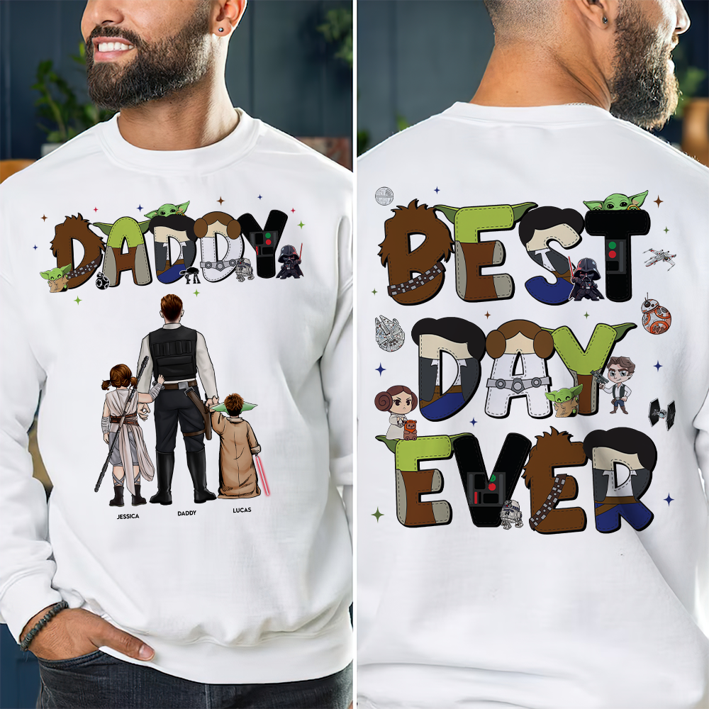 Personalized Galaxy Dad Shirt Custom Family Design Gift for Dad