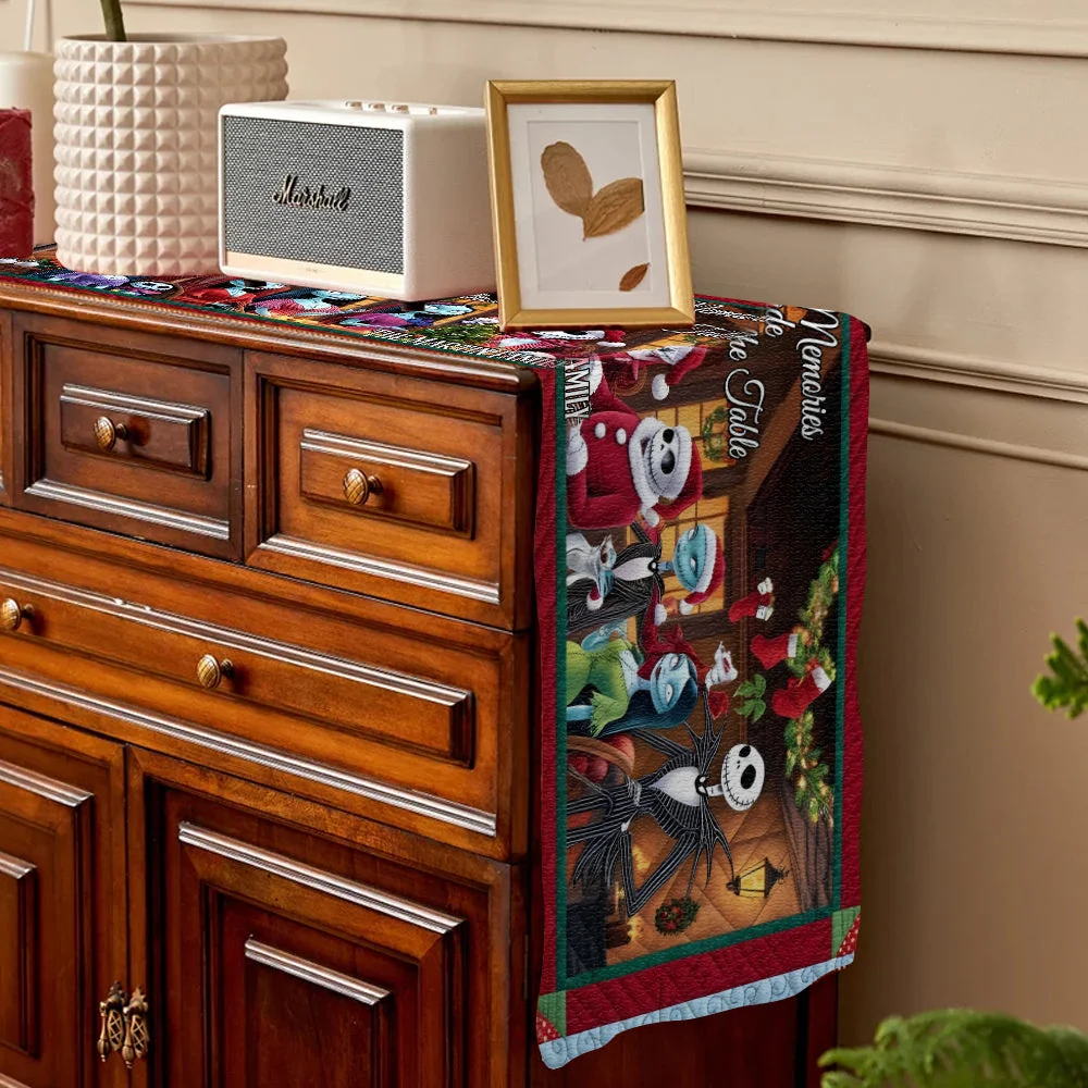 Personalized Christmas Table Runner Custom Name Family Gift Quilt Table Runner GradoCreations