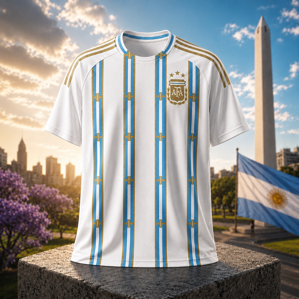 Personalized Argentina Soccer Jersey Custom Name Gift for Football Fans