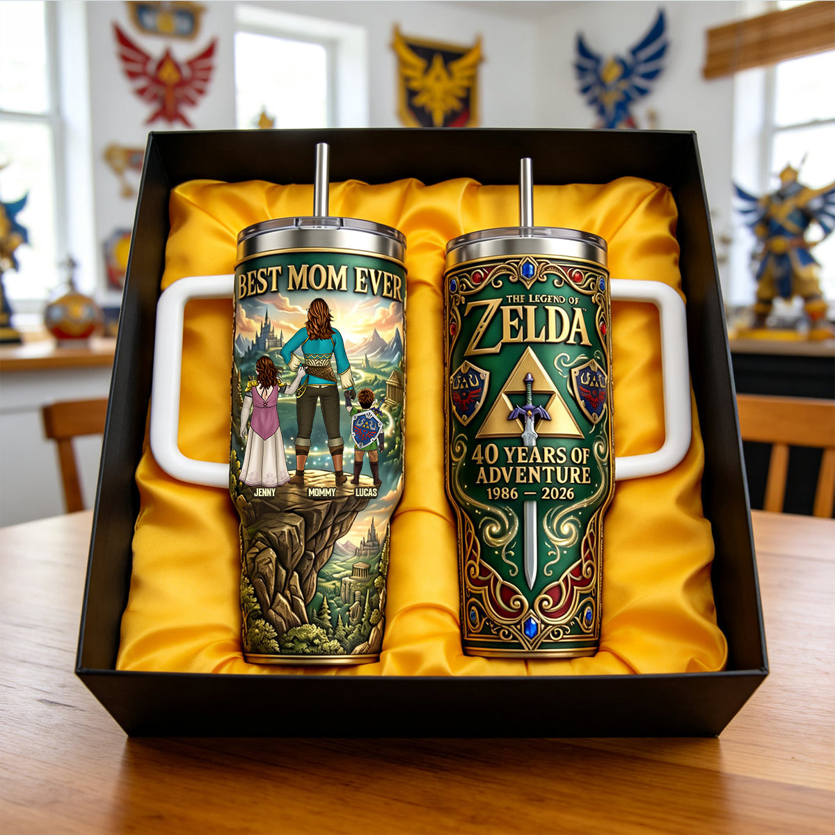 Personalized Fantasy Adventure Tumbler Best Mom Ever Gift