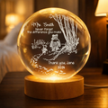 Personalized Teacher Crystal Globe Lamp with Engraving Gift