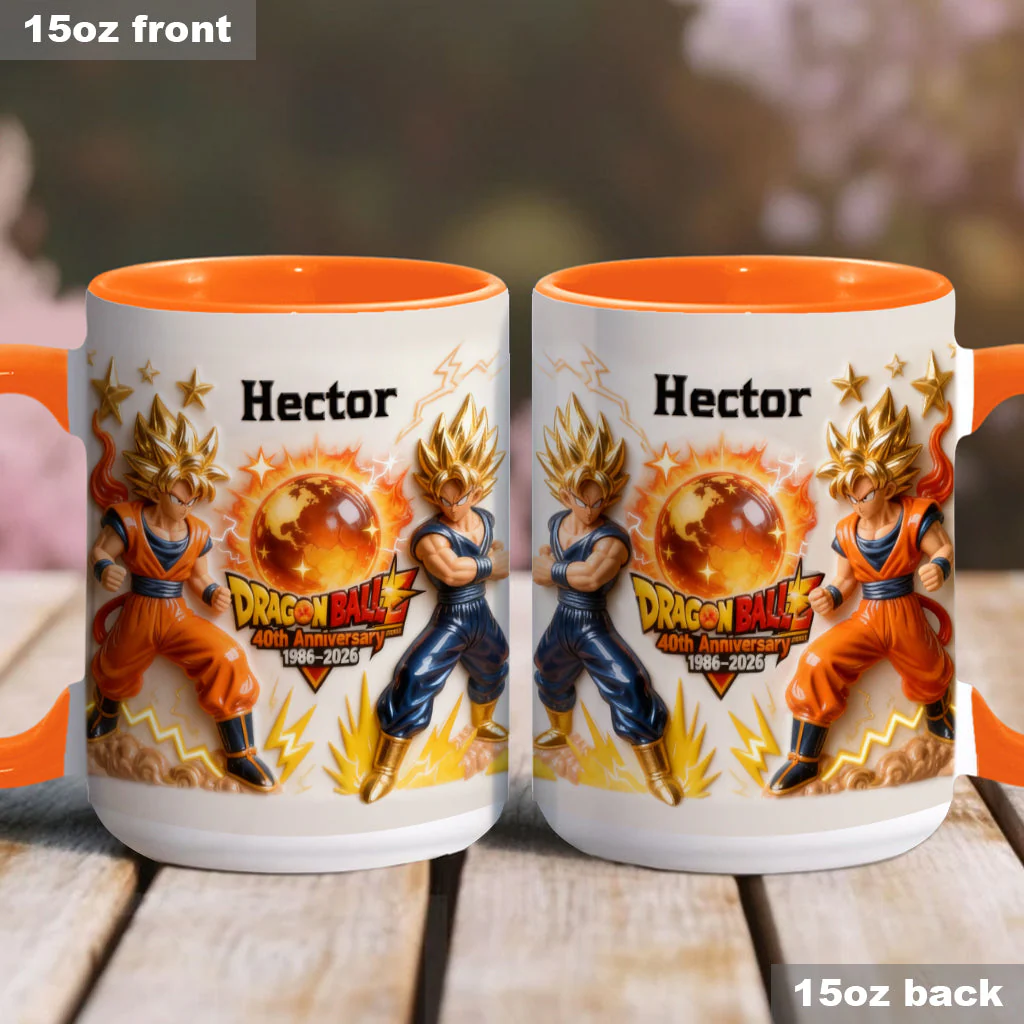 Personalized 40th Anniversary Dragon Ball Mug Custom Name Gift
