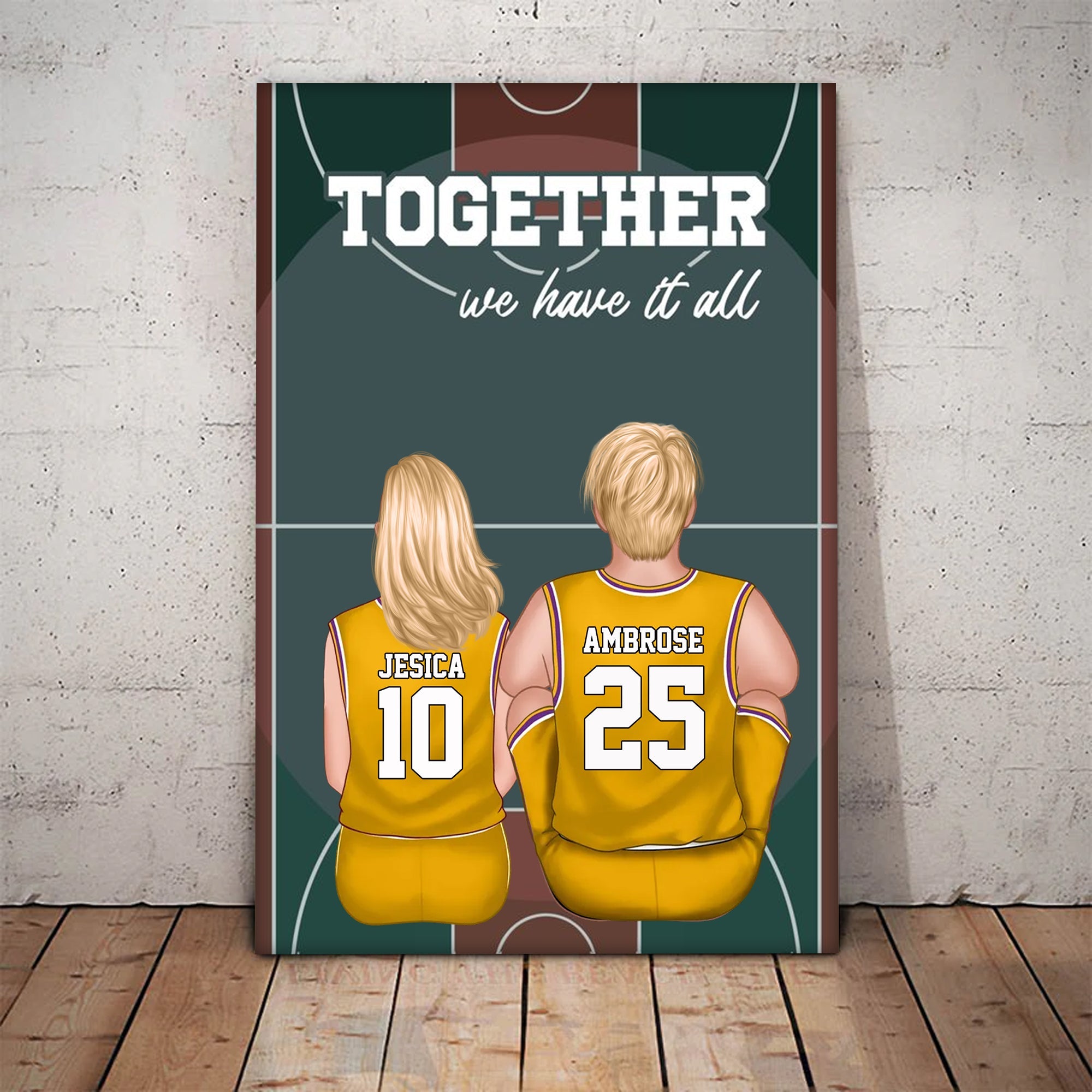 Personalized Canvas Poster Together We Have It All Family Gift