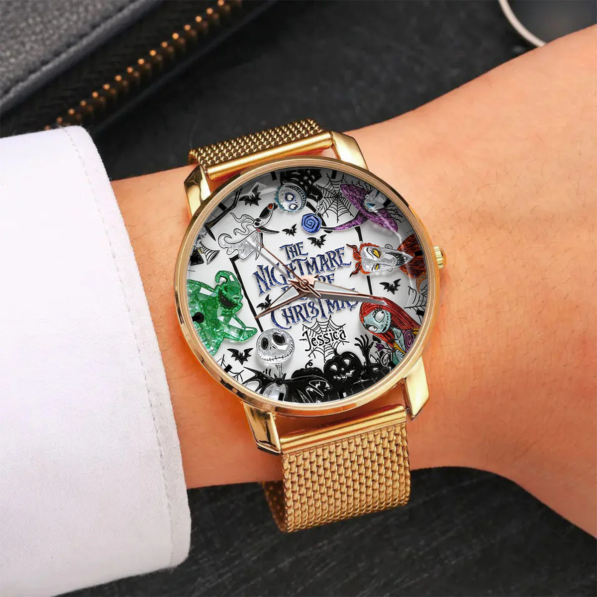 Personalized Spooky The Nightmare Before Christmas Hand Watch for Her