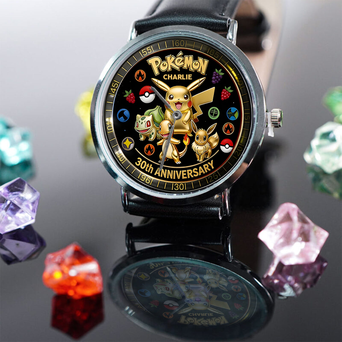 Personalized Pokémon 30th Anniversary Hand Watch Gift for Fans